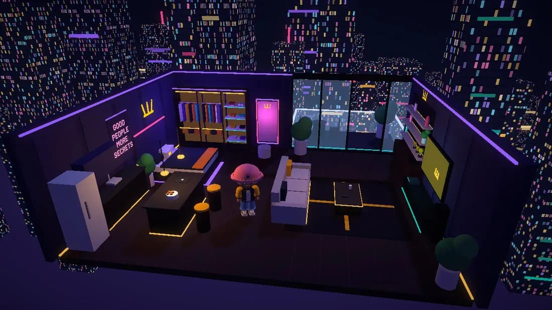 ODDCITY player home at night