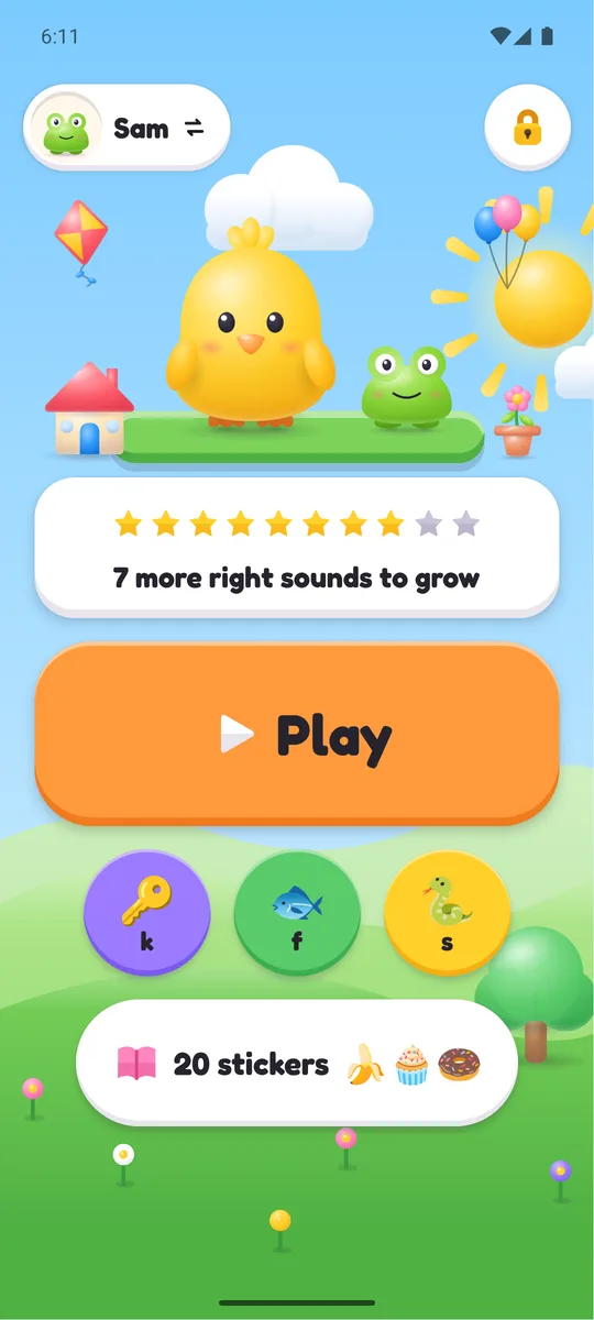 Pip Talk home screen